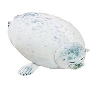 Generisch Simpatico peluche a forma di foca, morbido e realistico, delicato sulla pelle e non facilmente deformabile, Guarnizione bianca, 30cm, Vedi descrizione