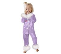 Generisch Simpatico set di abbigliamento per bambini per ragazze - Comodo pigiama casual con pantaloni a maniche lunghe perfetto per le giornate rilassate notti, Lilla, 12-13 Jahre