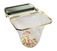 Generisch Sink Mesh Strainer Rack with Filter Basket, Rust-Proof Frame and 50 Bags, Multi Use Kitchen Tool for Food Waste, Sponge Storage or Dish Cleaning