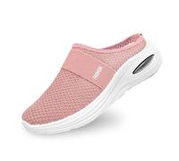 Generisch Sketches - Scarpe da donna in argento, per la primavera e l'estate, in tessuto a rete, tinta unita, con punta coperta, antiscivolo, comode, da spiaggia, da donna, 39, Colore: rosa., 40 EU