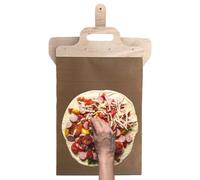 Generisch Sliding Pizza Peel - Pala Pizza Scorrevole | 11,8 X 15,74 pollici Pala Pizza in legno con manico | Pala antiaderente Pizza Scorrevole, perfetta per cuocere il pane fatto in casa