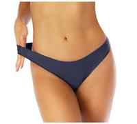 Generisch Slip brasiliani senza cuciture da donna in cotone a rete mutande in seta di ghiaccio Thong Low Rise Hipster Traspirante Erotico Intimo Per Donne No Show Panties Comodi Tanga, Blu marino, XL