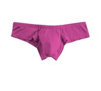 Generisch Slip da uomo erotico perizoma con sacchetto Bulge trasparente Trunk Underwear traspirante slip gay tanga mutande sottili stretch, rosa intenso, L