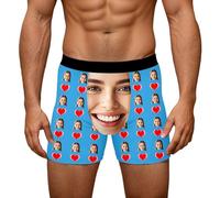 Generisch Slip da uomo stampati per il massimo comfort traspirante morbidezza elastica libertà di movimento in design alla moda, Celeste., XL