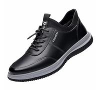 Generisch Slip in Sneaker da uomo, Classic Loafers, traspiranti, morbide, comode, scarpe da ginnastica, per il tempo libero, da lavoro, da allenamento, Nero , 44