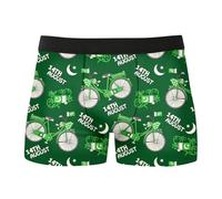 Generisch Slip originali con stampa da uomo, morbidi ed elastici, traspiranti, per il massimo comfort durante il tempo libero, i viaggi (verde, S)