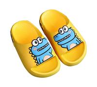 Generisch Slippers - Ciabatte da bagno per bambini, antiscivolo, facili da indossare, giallo., 26