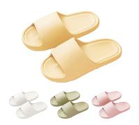 Generisch Slippers For Home Guests, House Slippers Women Slip-On Semplicità, Pantofole da bagno, suola morbida, piedini comodi, sandali casual, leggeri, per la vita di tutti i giorni, giallo., 38 EU