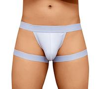 Generisch Slips Uomo Erotico Slip Sportivi Borsa Trasparente Perizoma Traspirante Tanga Sissy Lingerie Trunk Mutande Sottile Stretch Intimo Boxer Shorts, grigio., 3XL