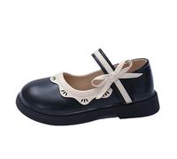 Generisch Small Leather Shoes Baby Shoes 1 To 3 Years Old Spring And Autumn Girls Sandals 26, Nero , 30.5 EU