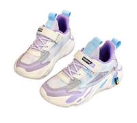Generisch Sneaker da bambina per bambini attivi, comode, traspiranti, leggere, per il tempo libero, la scuola, all'aperto, alla moda, antiscivolo, Lilla, 31 EU