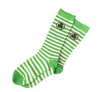 Generisch Sneaker da donna, calze a strisce, calze lunghe, comode calze in cotone, calze in lattice, c, Taglia unica