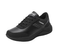 Generisch Sneaker da donna con buona ammortizzazione, scarpe da ginnastica leggere, traspiranti, da tennis, fitness, jogging, per il tempo libero, per la corsa su strada, Nero , 41 EU