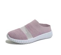 Generisch Sneaker da donna con tomaia in maglia mélange e suola leggera, traspirante per il tempo libero con effetto slip-on | comoda scarpa quotidiana per la città e il tempo libero, Stile U04 rosso
