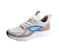 Generisch Sneaker da donna Flying Weaving Sneakers da donna Nuova moda coreana a testa tonda, scarpe casual con suola spessa, Blu, 41 EU Larga