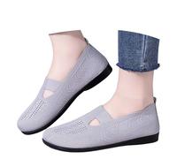 Generisch Sneaker da donna, ortopediche, da donna, slip, scarpe da ginnastica, leggere, comode, a maglia, traspiranti, per il tempo libero, 255