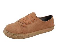 Generisch Sneaker da donna per il tempo libero, scarpe sportive comode, antiscivolo, basse, autunno, inverno, scarpe leggere, corte, slip on larghe, scarpe invernali, marrone, 39 EU