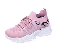 Generisch Sneaker da donna, scarpe da corsa, scarpe da ginnastica, scarpe di sicurezza, scarpe estive, ortopediche, leggere, in rete, traspiranti, per il tempo libero, per lo sport, Colore: rosa., 37