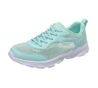 Generisch Sneaker da donna, scarpe sportive traspiranti, antiscivolo, casual, comode, scarpe da corsa, per il tempo libero, scarpe da passeggio, verde, 39 EU