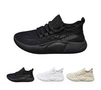 Generisch Sneaker da donna, slip on da corsa, comode e leggere, da jogging, in rete, traspiranti, per camminare, fitness, per il tempo libero, per basket, corsa, trekking, escursionismo, beige., 37 EU