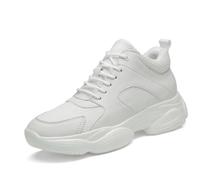 Generisch Sneaker da uomo alla moda, scarpe da papà che aumentano le dimensioni, per prestazioni comfort nella vita di tutti i giorni, bianco, 43 EU 3X-Stretta