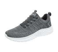 Generisch Sneaker da uomo, colore bianco, per il tempo libero, scarpe da trekking, leggere, leggere, per attività all'aperto, comode, da allenamento, da uomo, da allenamento, grigio., 40 EU 3X-Stretta