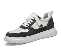 Generisch Sneaker da uomo con suola galleggiante integrata, altezza regolabile 6/8/10 cm, unisex, antiscivolo, traspiranti, chiusura con lacci, scarpe da corsa casual per l'uso quotidiano, grigio., 46
