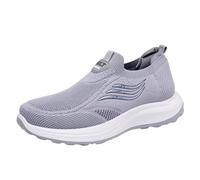 Generisch Sneaker da uomo e donna, scarpe da corsa con buona ammortizzazione, in memory foam, leggere, traspiranti, per il tempo libero, scarpe da allenamento, grigio., 44