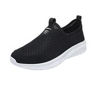 Generisch Sneaker da uomo Hands-Free Scarpe da ginnastica leggere da uomo, comode in rete, per il tempo libero, senza legare, scarpe da corsa, scarpe da tennis, traspiranti, slip on sneaker, bianco