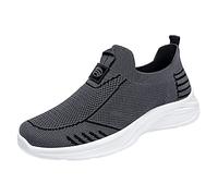 Generisch Sneaker da uomo, scarpe sportive da uomo, traspiranti e antiscivolo, scarpe da ginnastica per attività all'aria aperta, scarpe da jogging resistenti, grigio., 39 EU