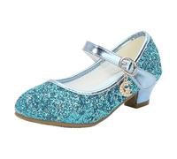 Generisch Sneaker scintillanti per scarpe da ballo perfette per scuola, tempo libero, spettacoli teatrali, robuste scarpe per bambini per attività autunnali, ideali per vestiti, Blu, 10.5-11 Jahre