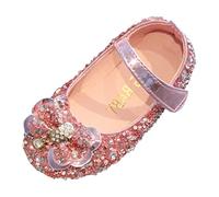 Generisch Sneakers da ragazza alla moda con applicazioni glitterate, suola morbida per attività sportive ottimali nella vita di tutti i giorni, Colore: rosa., 22 EU