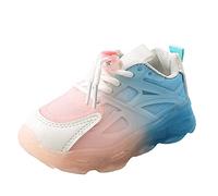 Generisch Sneakers da ragazza alla moda per bambini attivi con suola comoda, design elegante per lezioni di sport quotidiane, attività ricreative, bianco, 27 EU