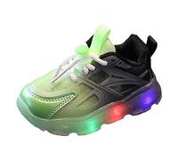 Generisch Sneakers da ragazza alla moda per bambini attivi con suola comoda, design elegante per lezioni di sport quotidiane, attività ricreative, verde, 23 EU