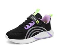 Generisch Sneakers eleganti da ragazza con rete traspirante per una vestibilità ottimale, libertà di movimento nella vita di tutti i giorni, Lilla, 32 EU