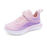 Generisch Sneakers eleganti da ragazza con tomaia in rete traspirante per una vestibilità ottimale, tenuta durante la corsa, il gioco nella vita di tutti i giorni, Colore: rosa., 37 EU