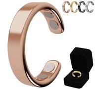 Generisch Sömni, anello da donna per la menopausa, per uomini e donne, rilassamento, riduzione della fatica (nero, argento, oro, Metallo, Agata blu
