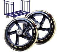 Generisch Solidi per scooter - Pneumatici resistenti resistenti, rulli portanti silenziosi, set di per carrello multiuso, con design del cuscinetto 'ASSE rinforzato | rotolamento a