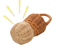 Generisch Sonaglio per bambini, giocattolo rilassante e stimolante in rattan | Campane naturali sicure | Giocattolo di sviluppo sensoriale con fai da te per ragazze e Pasqua, Natale, passeggino