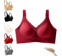 Generisch Sonashape - Reggiseno Lifting senza cuciture per tutti i giorni, Mixicharm Reggiseni per anziani Willingjam Reggiseno push-up senza ferretto con funzione di supporto, Colore: rosso, L