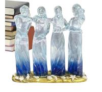 Generisch Sorelle - Statuetta da collezione in resina, da scrivania | Decorazione artistica per sorelle, per la scrivania, per interni, per donne, per compleanno, festa della mamma, per camino e