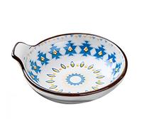 Generisch Soy Sauce Bowls, Seasoning Dishes Set, Bohemia Ceramic Plates, Elegant Appetizer, Strong Kitchen Tableware, for Sushi Bbq Home Celebrations Wedding Use, 3,86 x 3,86 x 1,18 pollici