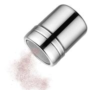 Generisch Spargitore in polvere in acciaio - Bottiglia spruzzatrice in metallo | Atomizzatore compatto per farina zucchero sale spezie | Spargitore portatile per zucchero a velo, Spargere spezie