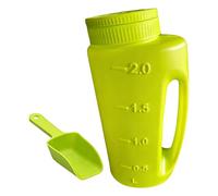 Generisch Spargitore per neve, 2 l, robusto spargitore di sale per neve, per spargere come sale, sabbia, schegge, marciapiedi, vialetti, prato, giardino