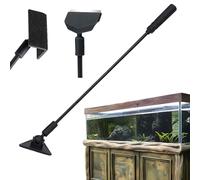 Generisch Spazzola per la pulizia delle alghe per acquario, 3 in 1, con manico lungo, detergente per vetri per piscine in vetro, accessori per acquari, adatta per acqua dolce, acqua di mare, barriera