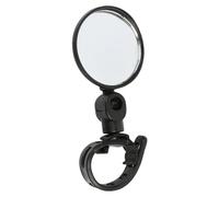 Generisch Specchietto per manubrio della bicicletta, 110 mm, convesso | regolabile, accessorio di sicurezza durevole, girevole a 180 gradi, per bicicletta elettrica, città e strada, nero