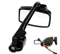 Generisch Specchio da bicicletta | Mini specchietto retrovisore con riflettore grandangolare, accessorio leggero per il montaggio degli occhiali | Specchio regolabile per una guida sicura su strada