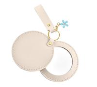 Generisch Specchio da viaggio compatto, leggero e rotondo, accessorio tascabile da viaggio, per donne e ragazze, per il trucco quotidiano, per lo styling all'aperto, viaggi, vacanze