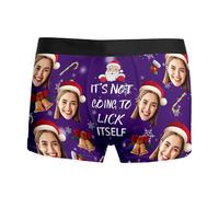 Generisch Splendida biancheria intima con stampa umoristica, slip per il tempo libero traspirante per una comoda libertà di movimento nella vita di tutti i giorni e, Lilla, S