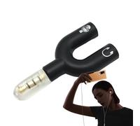 Generisch Splitter per cuffie, adattatore con jack da 3 5 mm, 3 adattatori audio a forma di U, doppio adattatore audio per la condivisione di musica, per cellulare, tablet, PC, adatto per donne e